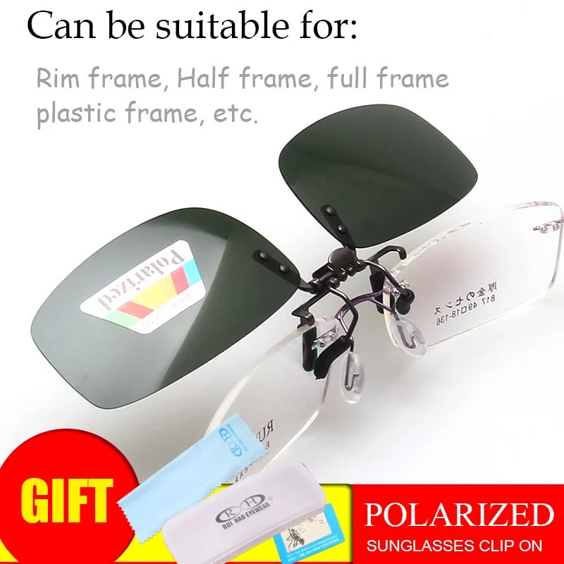 Темно зеленые поляризованные солнцезащитные очки|driving goggles|clip on sunglassespolarized sunglasses |