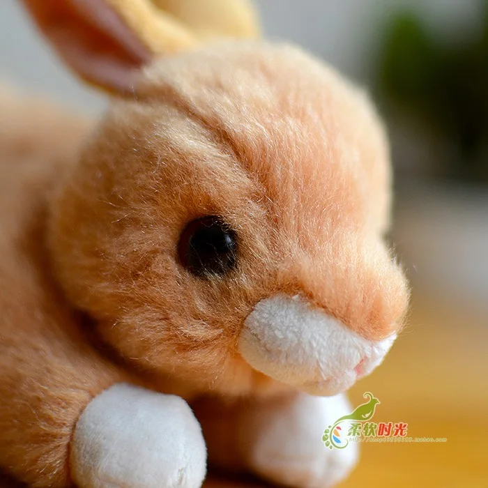 Пасхальный кролик Кролик плюшевая игрушка чучело Creampuff Банни шашки хлопок дымчатый Джемпер сиреневый детские игрушки