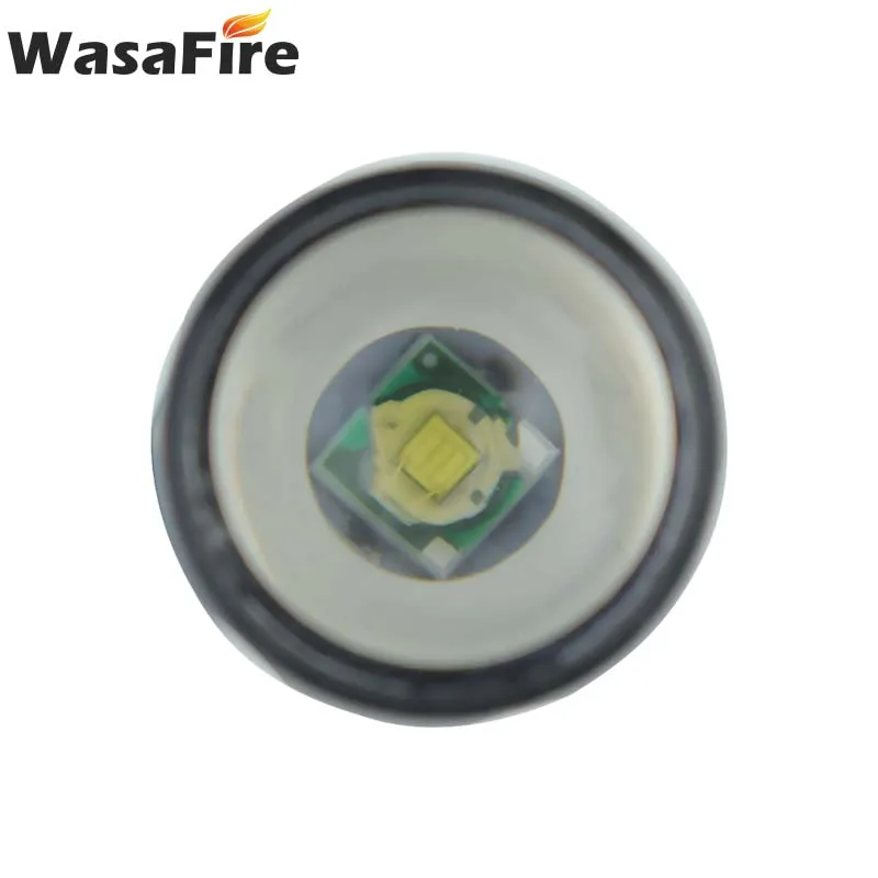 Мини-фонарик Wasafire Q5 и Cob Led Zoom алюминиевый 3 режима, перезаряжаемый фонарь, встроенный аккумулятор для кемпинга, охоты