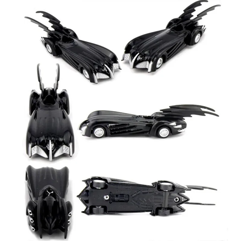 

5pcs/set Avengers Superhero Batman Batmobile Metal Chariot Car Alloy Bruce Wayne Action Figure Collection Model Toy L2564