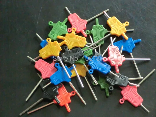 

50pcs COLOURFUL Hex Key Tattoo Wrench Adjust Wrench Tool Repair Key Colour Randomly For Repair Tattoo Machine Gun Part