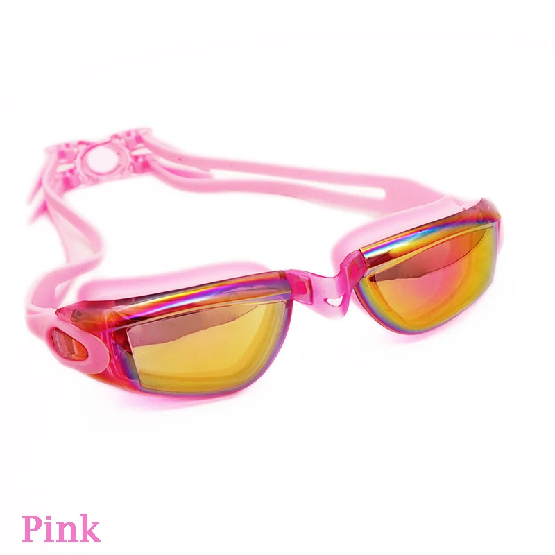 Модные детские очки для плавания плавательные очки для детей детские очки для плавания ming boy girl водонепроницаемые УФ водонепроницаемые - Цвет: pink