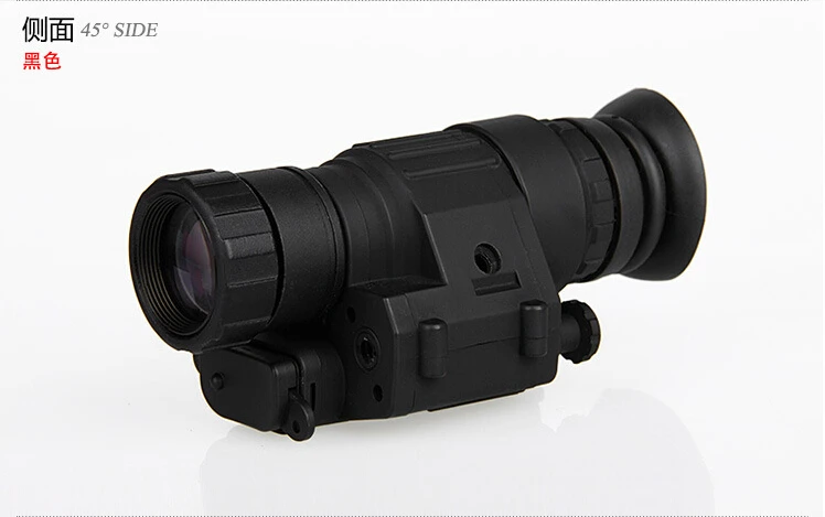 Лидер продаж! Камуфляж Охота ночного видения riflescope Монокуляр устройство ночного видения очки PVS-14 цифровой ИК осветитель - Цвет: Черный