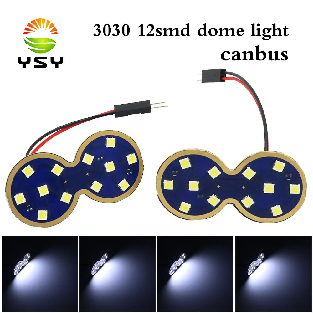 YSY 100 шт. Canbus безошибочный C5W C10W 3030 12smd светодиодный ная панель освесветильник