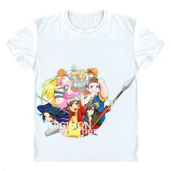 

Dejitaru Monsuta Digimon 4 T-Shirts Multi-style Short Sleeve Shirts Digimon Frontier Dejimon Furontia Kanbara Cosplay Shirt