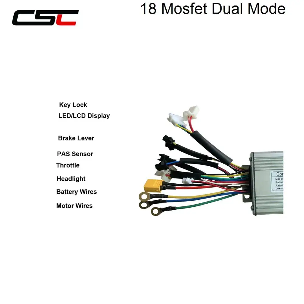 Discount Universal Lcd Controller 45A 48V 1500W/2000W DC Brushless Speed Dual Mode Controller for Brushed Motor 18 Mosfet 2 Discount Universal Lcd Controller 45A 48V 1500W/2000W DC Brushless Speed Dual Mode Controller for Brushed Motor 18 Mosfet 2