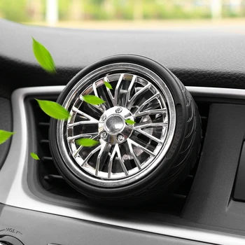 

Car Ornament ABS Automotive Wheel Air Freshener Vent Clip Automobile Interior Decoration Tire Perfume Scent Fragrance Diffuser