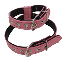 Suede Fabric Rhinestone Dog Harness for Small Dogs