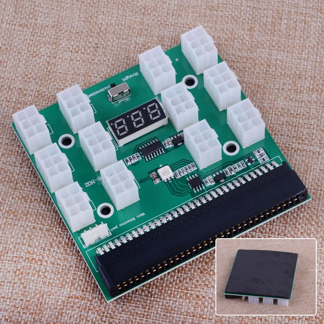 LETAOSK 1200 Вт/750 Вт 12x6 Pin блок питания Breakout Board модуль подходит для HP PSU GPU Mining Ethereum ZEC