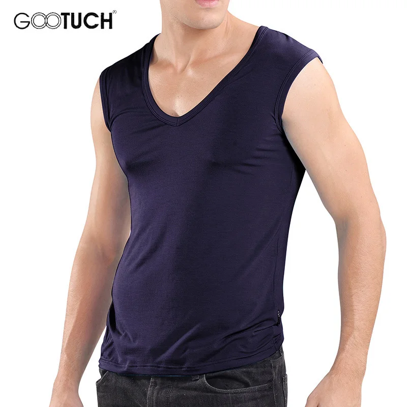 Mens Undershirts Vest Sleeveless Shirt 