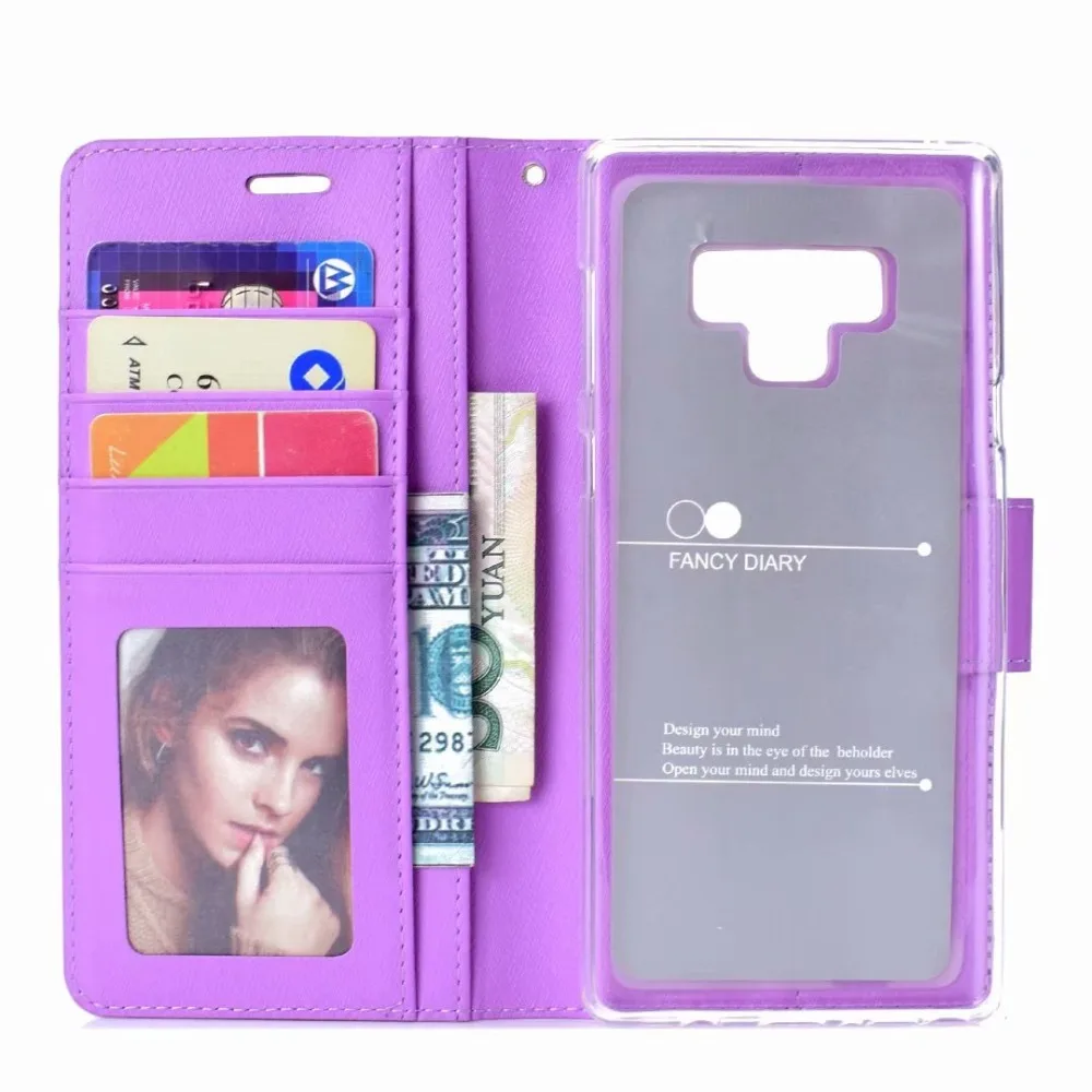 

Wallet Case For Samsung Galaxy Note 9 8 5 4 3 S9 S8 S7 edge C5 Pro C8 C9 C10 A8 Plus 2018 Star A6 Silk Flip PU Leather Cover