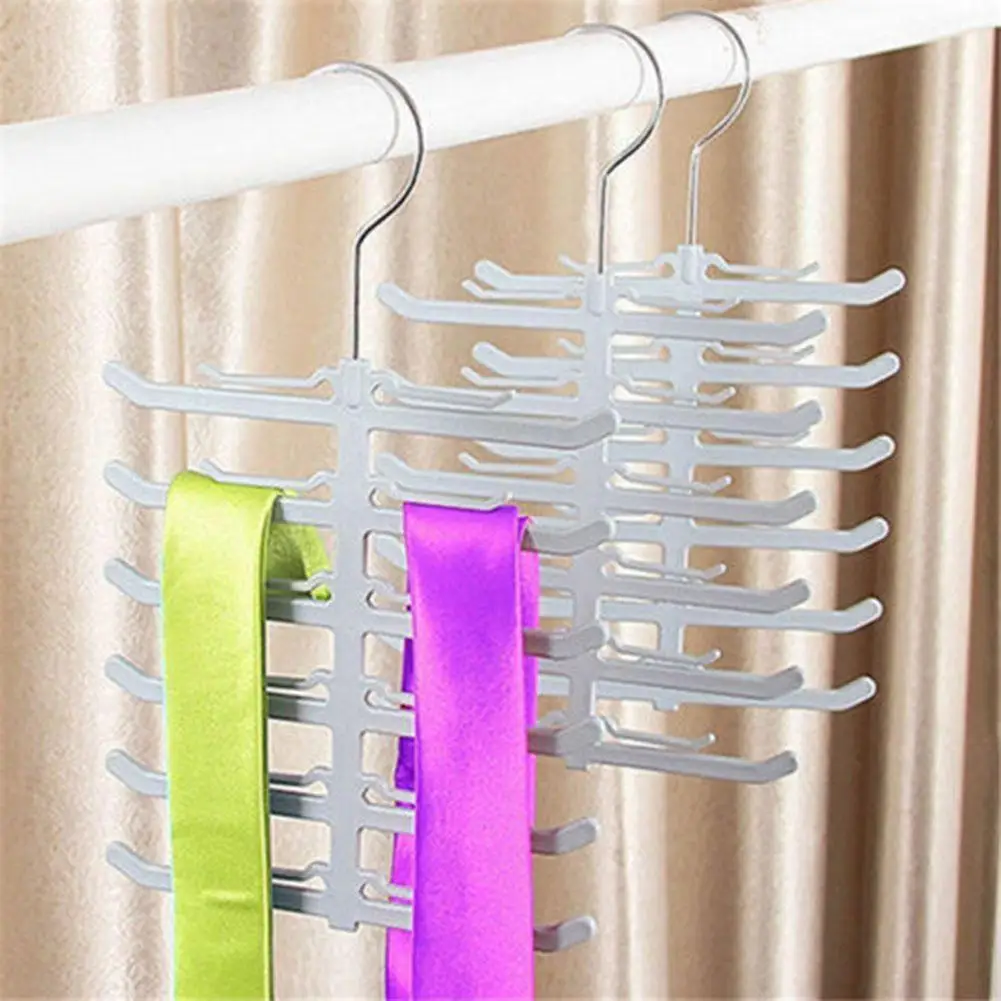 

Hanger Rack ABS Necktie Tie Belt Shawl Scarf Holder Organizer Bedroom Cabinet Organizer QTJ7347A