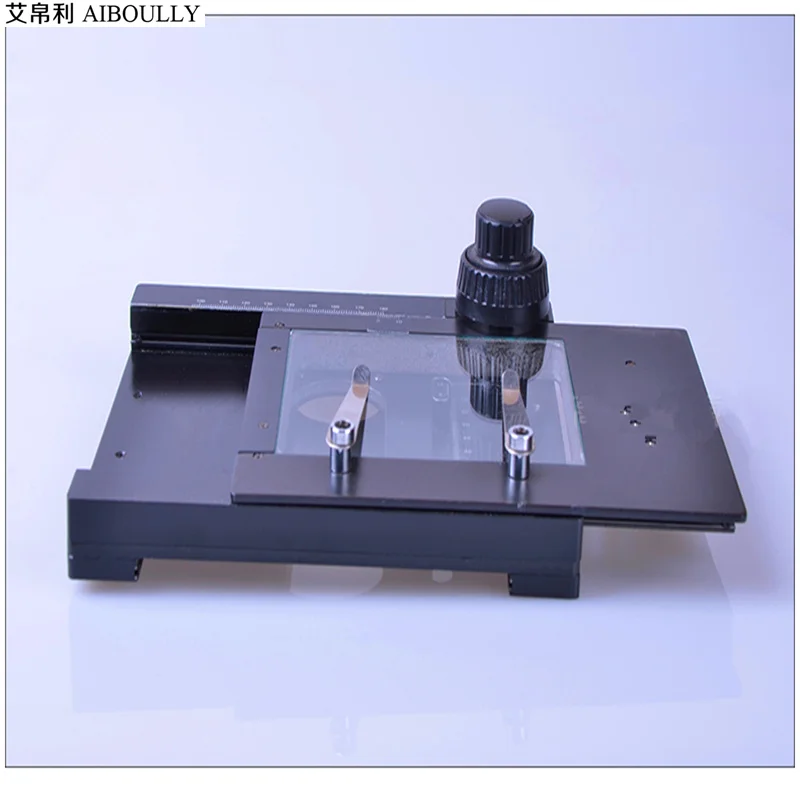 

FGHGF XY-1 Measuring Microscope XY Mobile Platform Microscope Base Accuracy 1mm Connection Aperture 95/75mm Mobile Platform