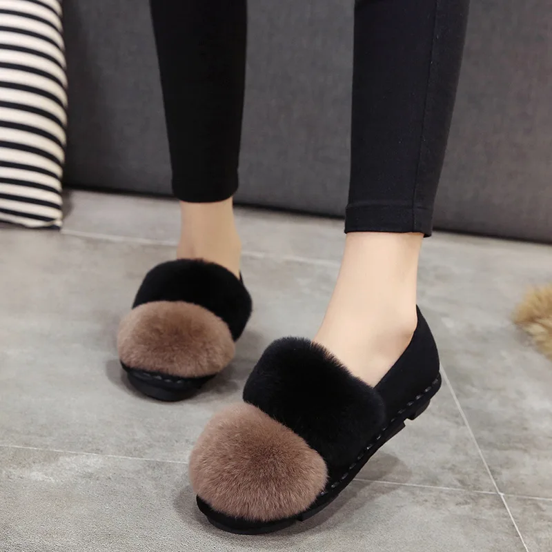 

Booties Casual women's shoes 2018 MoBeiNi autumn and winter fashion soft bottom plus velvet warm cotton shoes snow boots