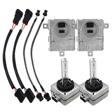SKYJOYCE 55 Вт D1S HID комплект ксеноновой лампы 4300 K 5000 K D1S D3S 6000 K 8000 K D1R D3R HID ксеноновая лампа D1S Xenon HID балласт 55 Вт D3S комплект ксеноновых фар, Высокопрочная конструкция