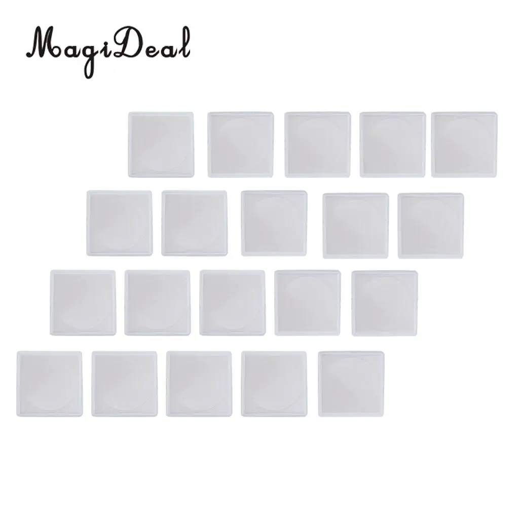 20pcs 20mm-40mm Coin Capsule Collection Display Container Holder Storage Case