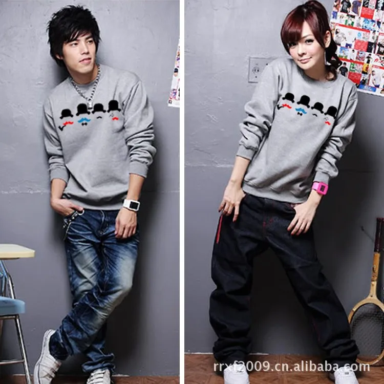 Korean Style Matching Couple Boy and Girl Cute Beard