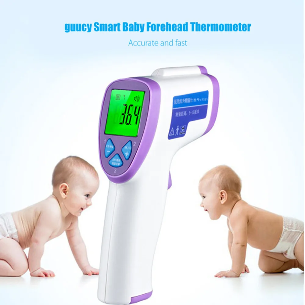 Новинка года, диагностический инструмент цифровой термометр для измерения температуры тела у малышей; Бесконтактный инфракрасный термометр для тела Температура измерения 3-Цвет Подсветка