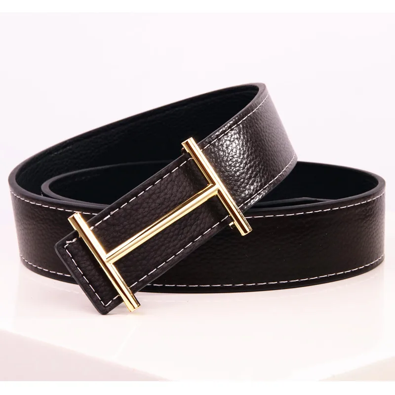 

2017 New Smooth Toka Mans Fashion Letter H Belt Luxury PU Leather Men Belt Men Women For Women Designer Brand Strap Belts