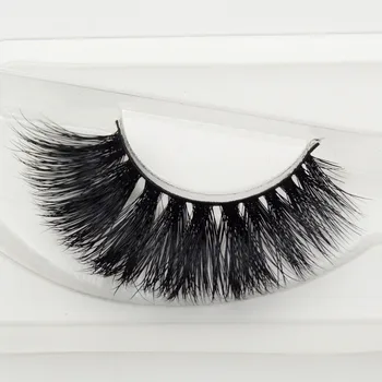 

visofree 1 pair 3d mink lashes wholesale 100% real mink fur Handmade crossing lashes individual strip thick lash A22