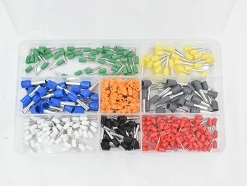 

800Pcs Connector Terminal Kit Set With 175m Adjustable Ratcheting Ferrule Crimper Plier Crimping Tool