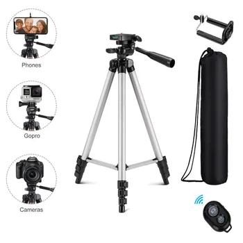 

Bluetooth Tripod Aluminum Video Stabilization For IPhone Mobile Dslr Camera Adjustable Profesional Smartphone Laser Level Stand