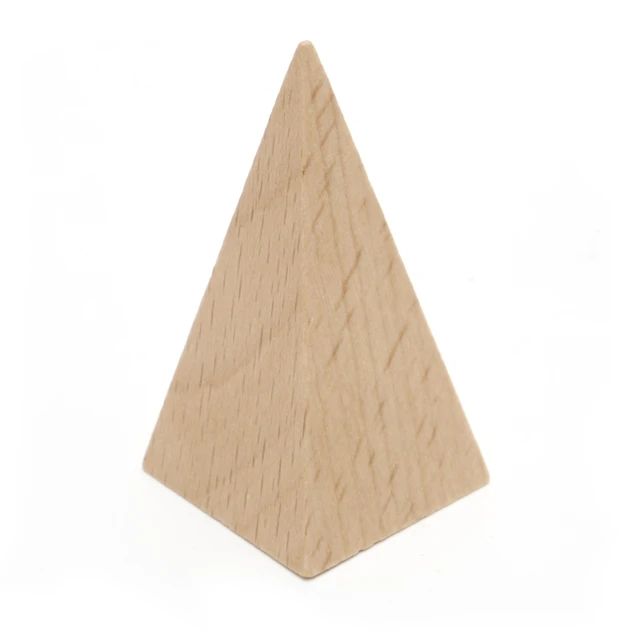 1Set Wooden Geometric Solids 3-D Shapes Montessori Learning Resources for School Home 3