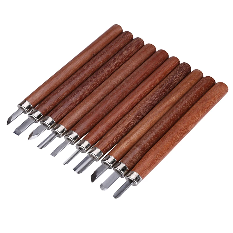 

10pcs/lot High Quality Woodworking Tools Wood Carving Knife Chisel DIY Carpenter Tools Crafts Sculpture Engraving Knife