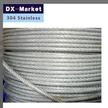 

0.5mm , 50meter/lot , 7*7 , 304 stainless steel wire rope Anti rust fishing line superfine steel wire rope