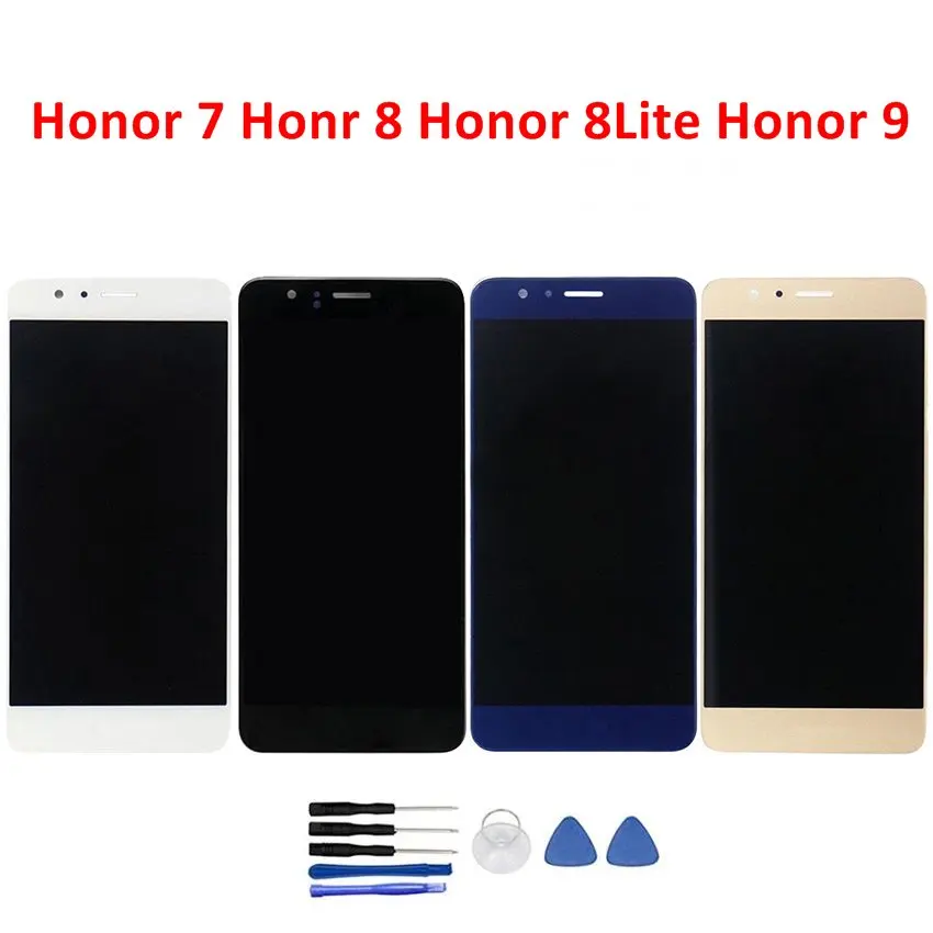 

For Huawei Honor 7 8 Lite 9 LCD Display + Touch Screen 100% Tested Good Digitizer Assembly Replacement For Huawei Honor Series