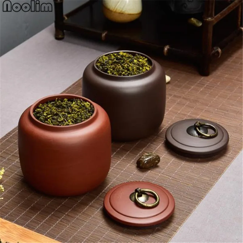 

Yixing Purple Clay Tea Jar Sealed Storage Containers Tea Ceremony Accessories Kong Fu Tea Candy