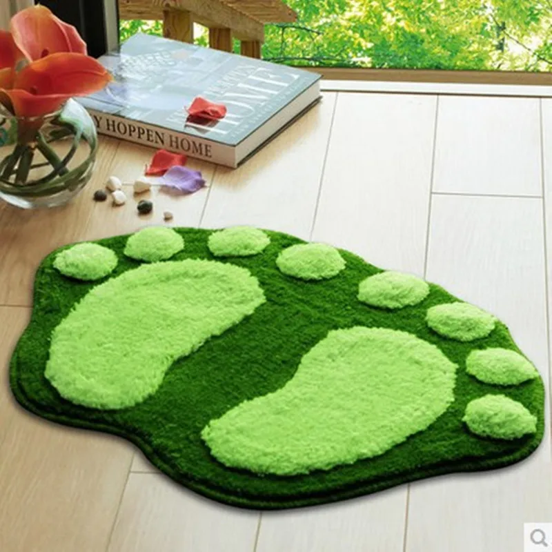 

Suction water foot style mat carpet non-slip bath mat mat into the door