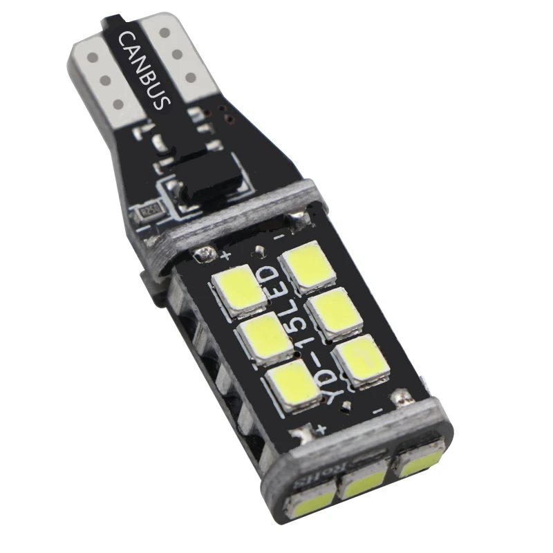1x T15 светодиодный светильник 2835 SMD Canbus OBC без ошибок 921 912 W16W Автомобильный задний