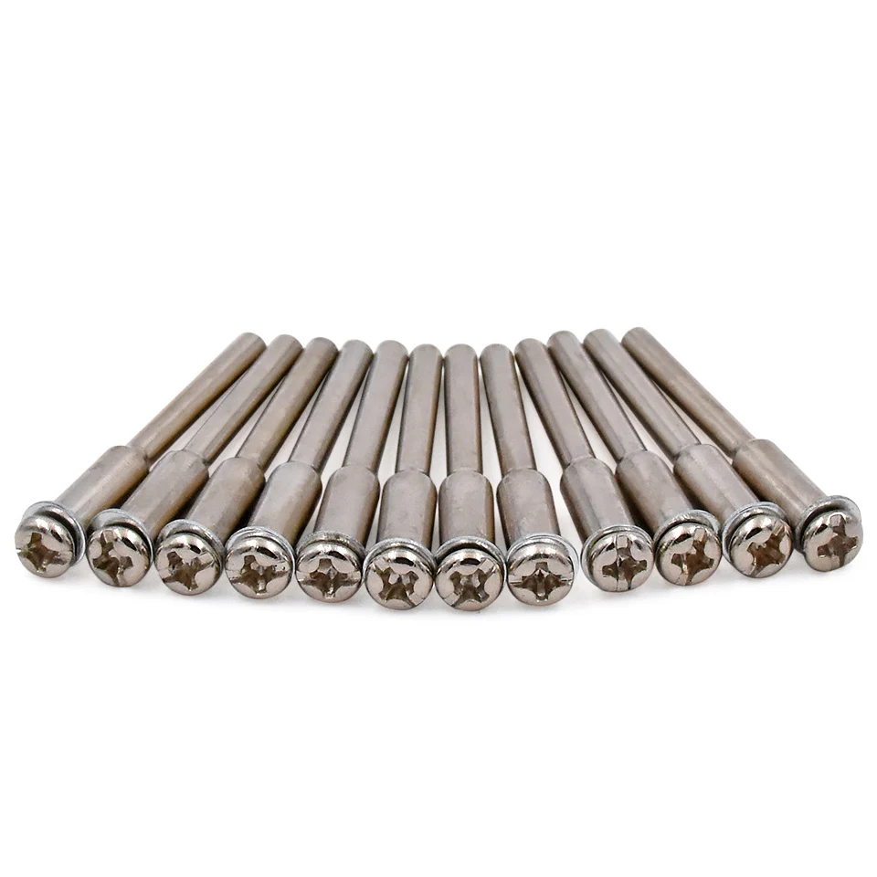 10pcs Screw Rotary Mandrel For Dremel Accessories Diamond Cutting Disc Connecting Mandrel Cut-off W