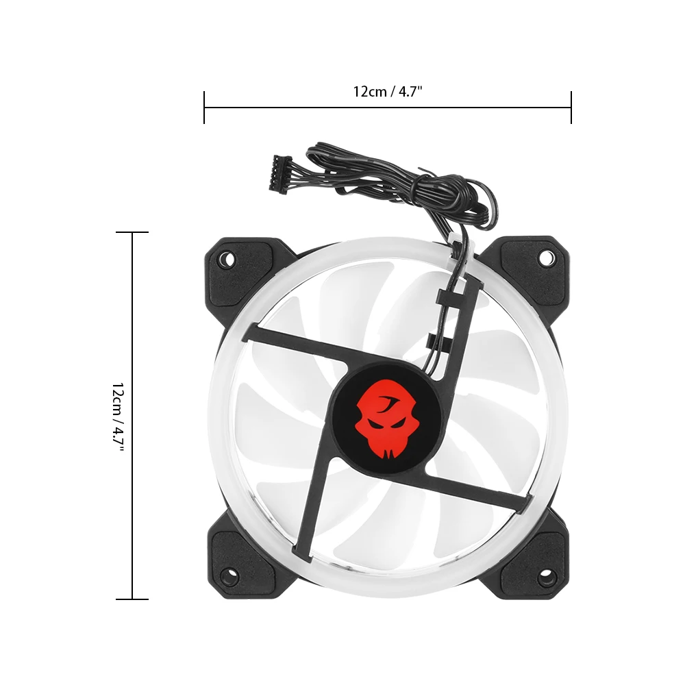 FORNORM 6 шт. компьютерный корпус ПК охлаждающий вентилятор RGB Регулировка светодиодный 120 мм RF тихий пульт дистанционного управления компьютер кулер охлаждения RGB Корпус Вентилятор для ЦП
