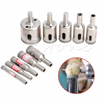 

10 pcs Diamond tool drill bit hole saw set for glass ceramic marble 6mm-32mm