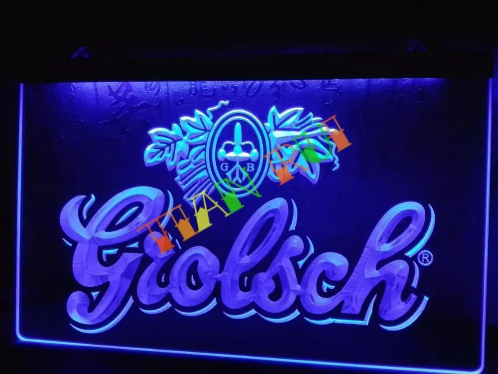 LA007 Grolsch Пивной бар Паб клубный Новый светодиодный неоновый светильник знак|sign