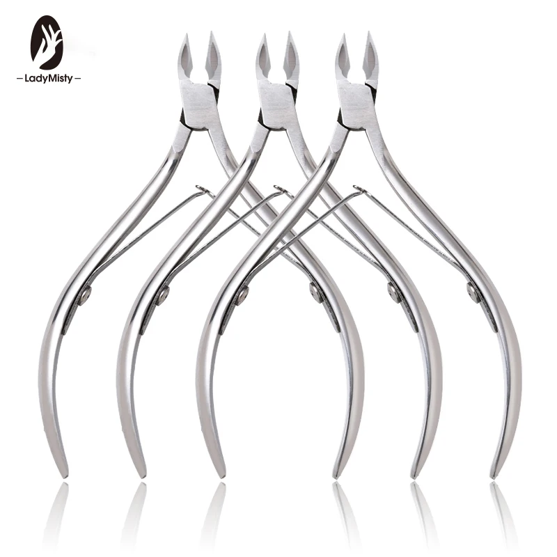 

Ladymisty Nail Art Stainless Steel Cuticle Nipper Clipper Cutter Scissor Trimmer Dead Skin Remover Manicure Pedicure Tool