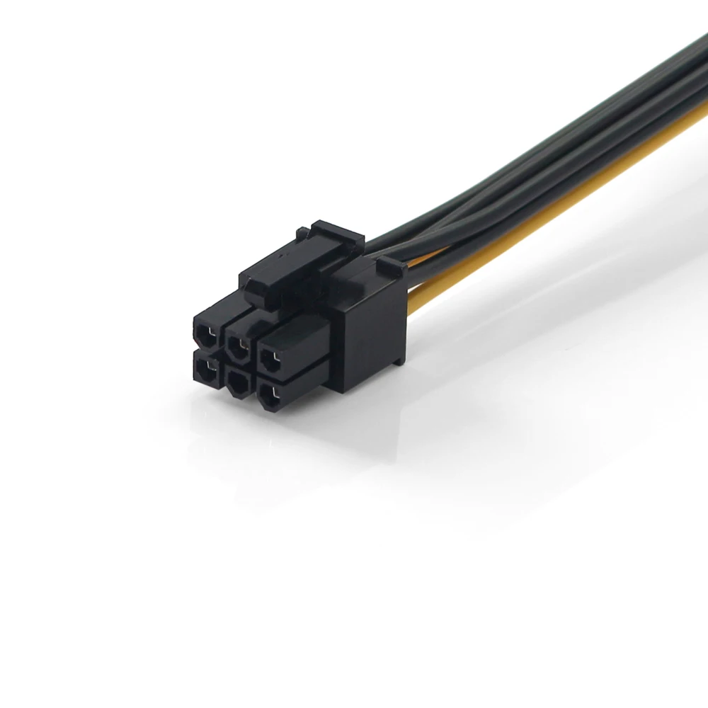 ULT Best 6 шт./лот SATA Mining Riser pci e кабель питания 15Pin до 6Pin PCI Express Card удлинительные кабели