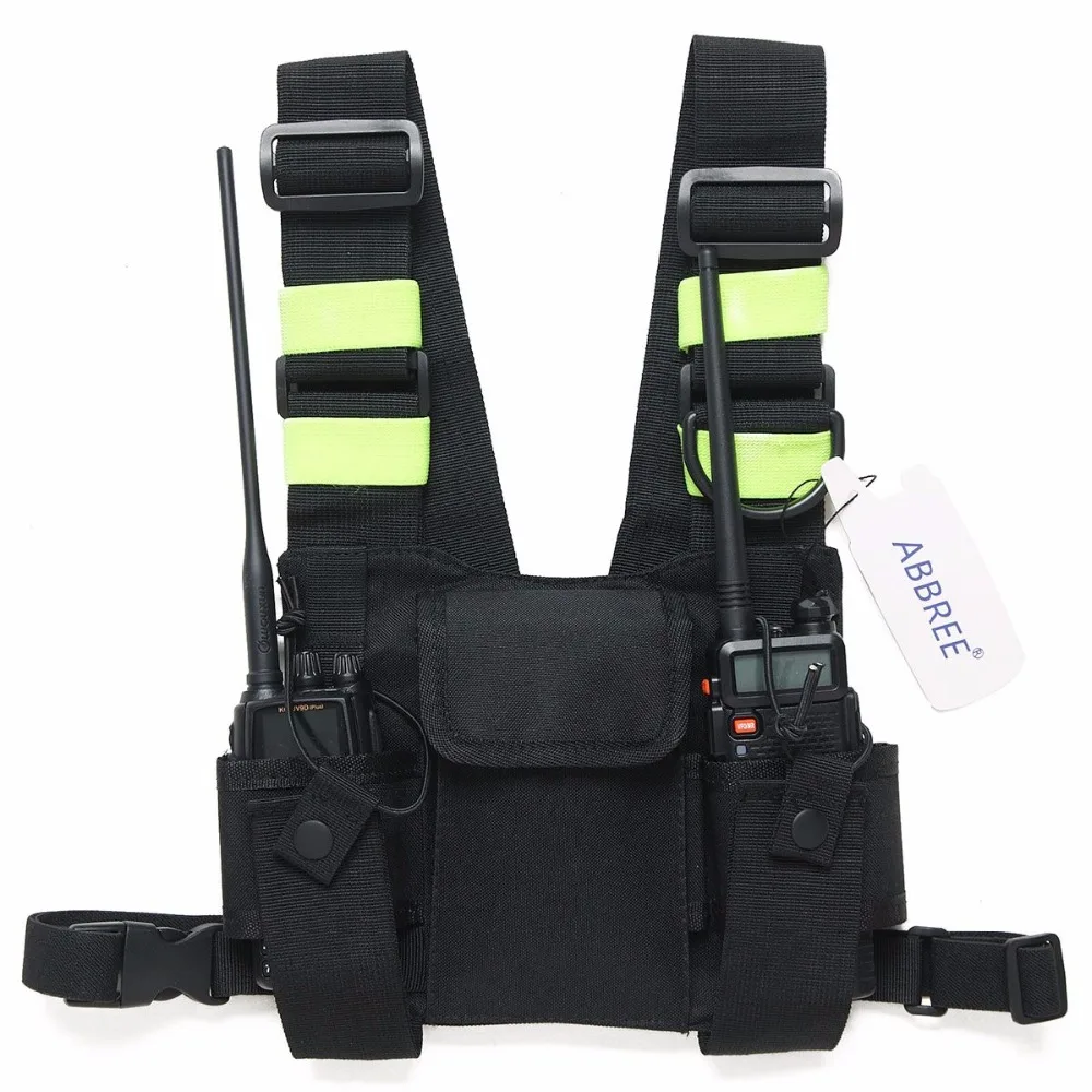 

Carry Case Walkie Talkie Chest Pocket Backpack for Yaesu TYT Wouxun Baofeng UV-5R UV-XR 888S Ham Radio Walkie Talkie Universal