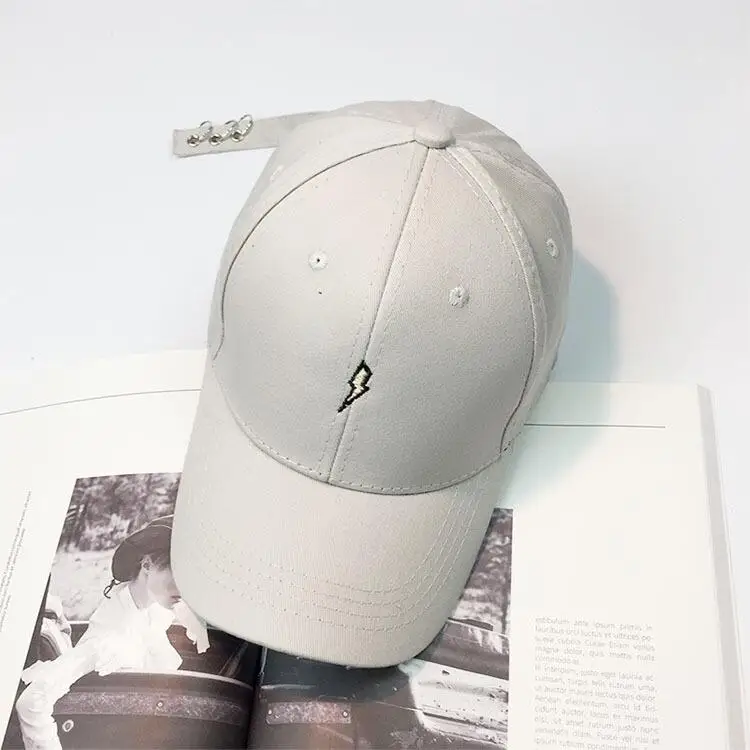 Молния Лето Осень брендовая модная взрослая бейсбольная кепка с принтом молния Кепка Bone Snapback хип-хоп кепка для женщин и мужчин - Цвет: 3