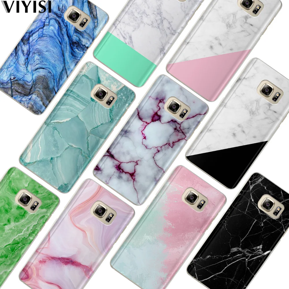 

VIYISI For Samsung Galaxy s8 A5 2017 Case S9 Plus Phone case Cover J7 J5 J3 A5 A3 2015 2016 2017 S6 S7Edge Marble Fundas Coque