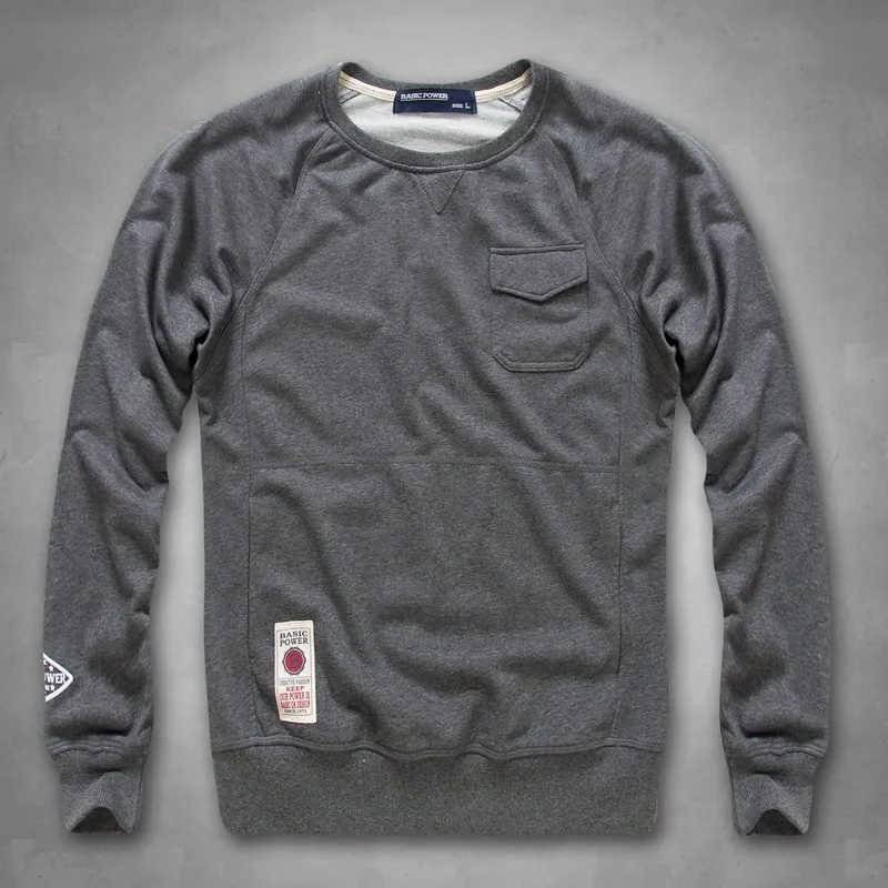 Мужской модный осенний свитер, толстовка с капюшоном, уличный дизайн, раскол, с принтом, с широкой талией, с круглым вырезом, обычные свитшоты S6WT003 - Цвет: 3603grey