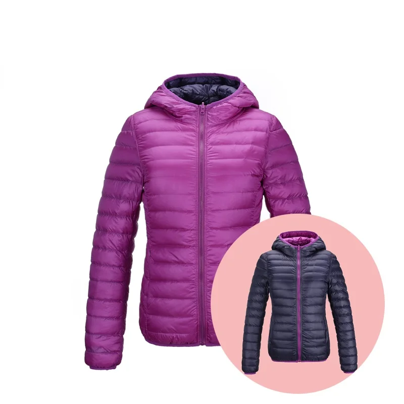 NewBang Brand Women Duck Coats Ultra Light Down Jacket Women Lieghtweight Double Side Reversible Jackets Women's Windbreakers puffer coat women