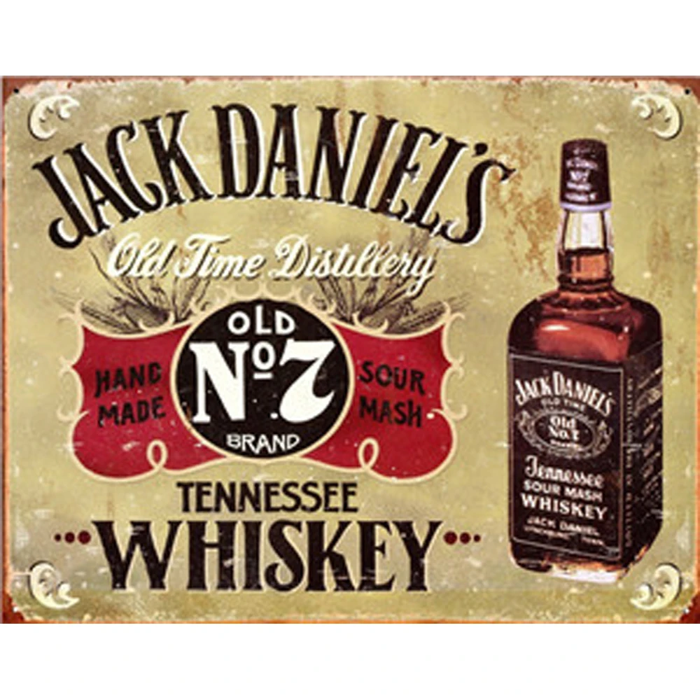 

Whiskey Metal Poster Vintage Tin Sign Bar Pub Home Wall Decor Retro Metal Art Beer Coffee Poster Plate, 1001(891)