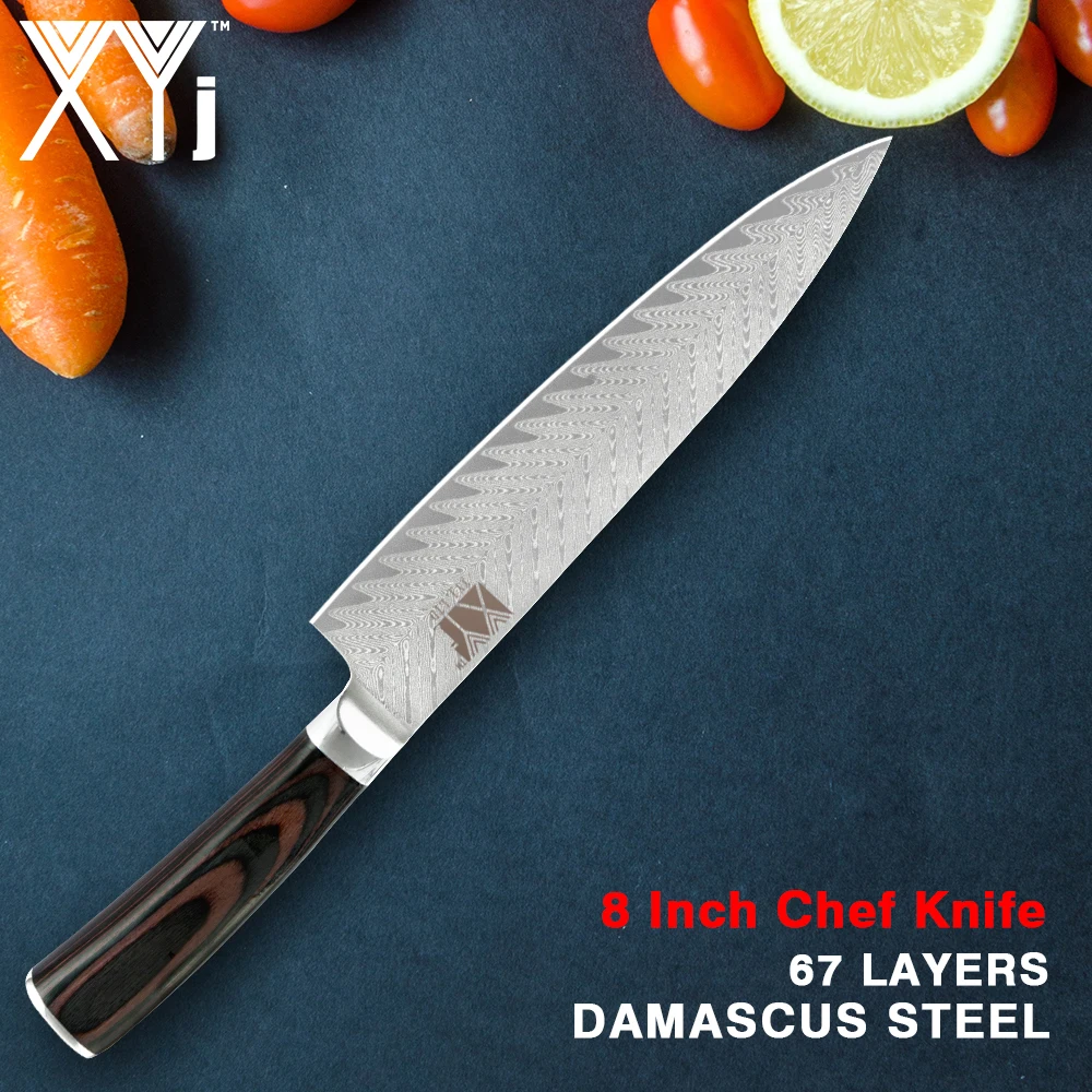XYj Kitchen Knife Japanese Professional Chef Knife 67 Layers VG10