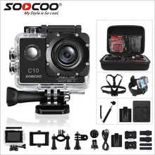 SOOCOO C10 Full-HD спортивная Экшн-камера NOVATEK96655 с Wifi cam 1080 p 12MP 170 широкоугольный объектив Водонепроницаемый 900 mah