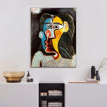 

Picasso's Abstract Art Oil Painting Posters Home Decor 12x16 24x32inch