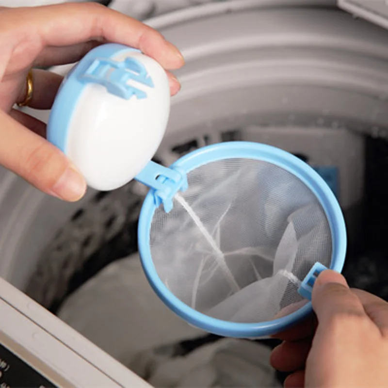 

1PCS Mesh Filter Bag Laundry Ball Floating Style Washing Machine Filtration Hair Removal Device House Cleaning Tools 25