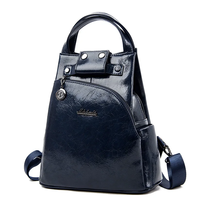 Ladies For Women Luxury Student Solid Pu Zipper Lock Black Fashion School Backpacks For Teenagers Sac A Dos Travel Bookbags Ladies For Women Luxury Student Solid Pu Zipper Lock Black Fashion School Backpacks For Teenagers Sac A Dos Travel Bookbags